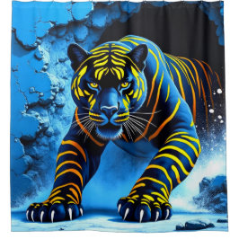 Cortina De Ducha Gato artístico