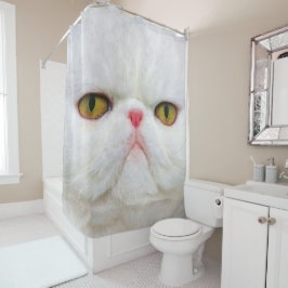 Cortina De Ducha Gato blanco