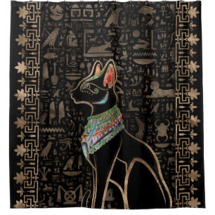 Cortina De Ducha Gato egipcio - Bastet
