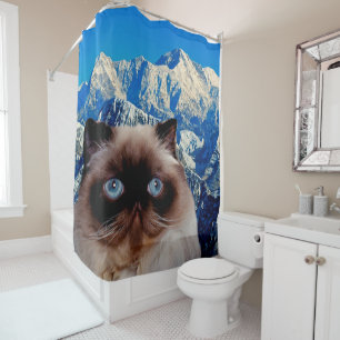 Cortina De Ducha Gato Himalayan
