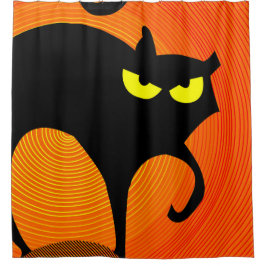 Cortina De Ducha Gato negro