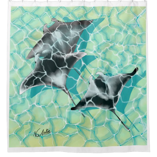 Cortina De Ducha GB Shower Curtain Manta Ray (Anverso)