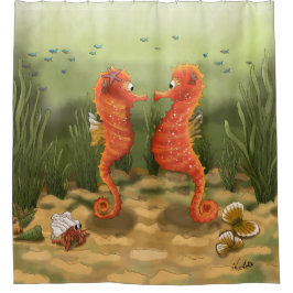 Cortina De Ducha GB Shower Curtain Seahorses