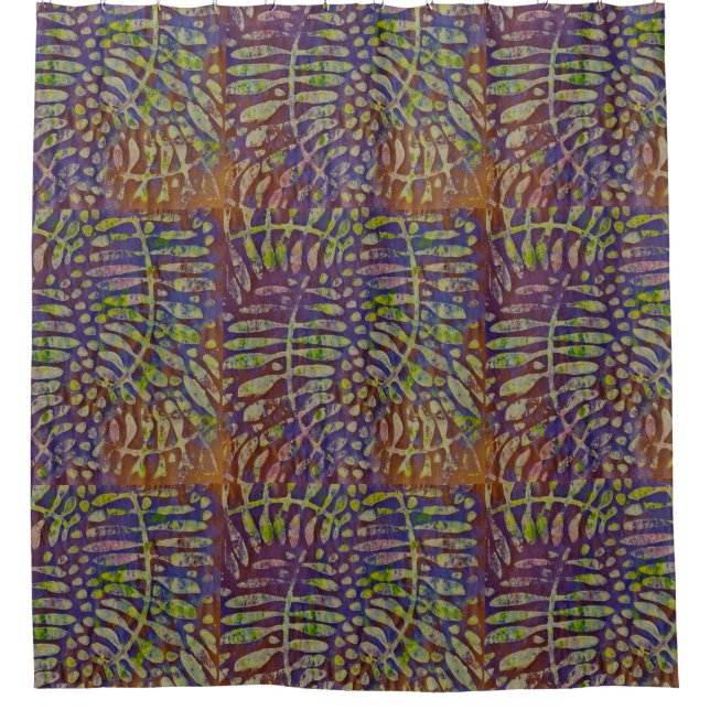 Cortina De Ducha Gelli Print Stencil Resumen Arte (Anverso)