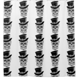 Cortina De Ducha Gentleman Sugar Skull