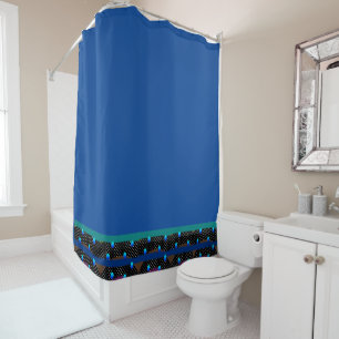 Cortina De Ducha Geo Blue