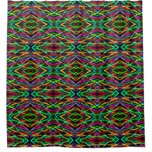 Cortina De Ducha Geo Splatter