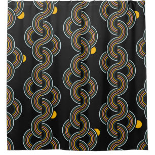 Cortina De Ducha Geo Stripe: Diseño de moda