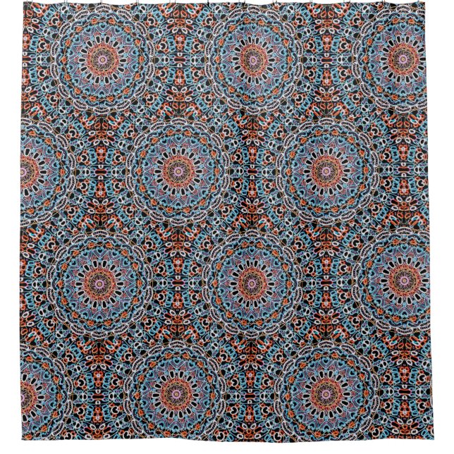 Cortina De Ducha Geometría redonda (Anverso)