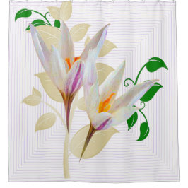 Cortina De Ducha Geométrico floral