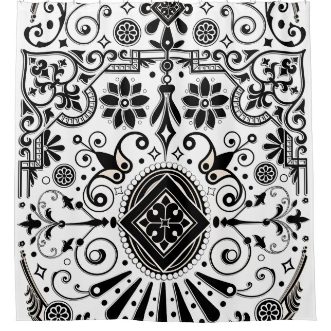 Cortina De Ducha Geométrico suave (Anverso)