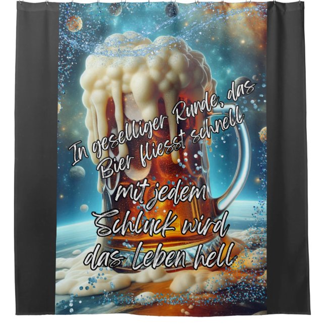 Cortina De Ducha Geselliges Bier  (Anverso)