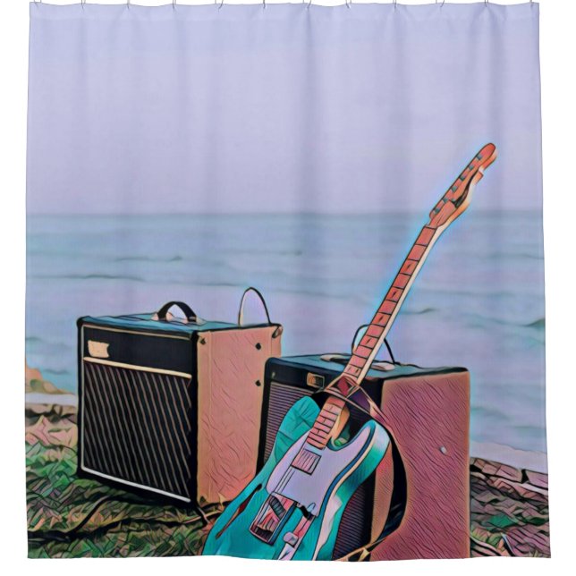 Cortina De Ducha Gift for guitarist friend (Anverso)