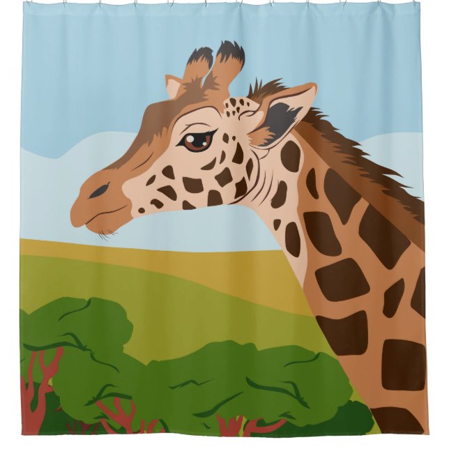 Cortina De Ducha Giraffe (Anverso)