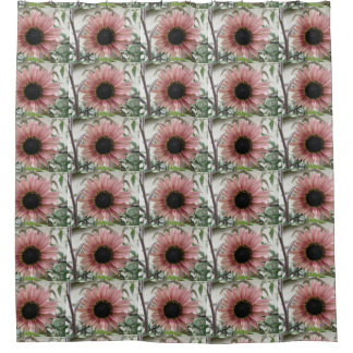 Cortina De Ducha Girasol rosa pálido