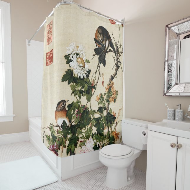 Cortina De Ducha Giuseppe Castiglione - Bella Artes del crisantemo (In situ)