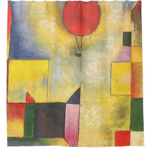 Cortina De Ducha Globo rojo Paul Klee (Anverso)