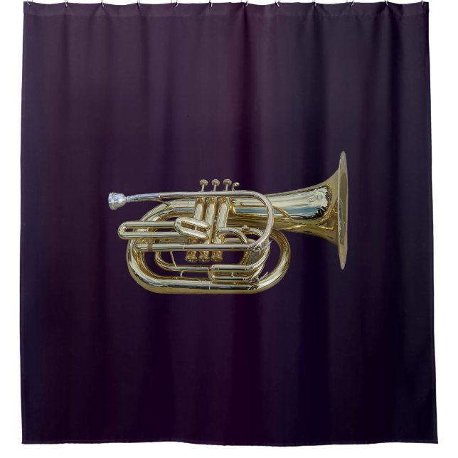 Cortina De Ducha Golden Brass Euphonium (Anverso)