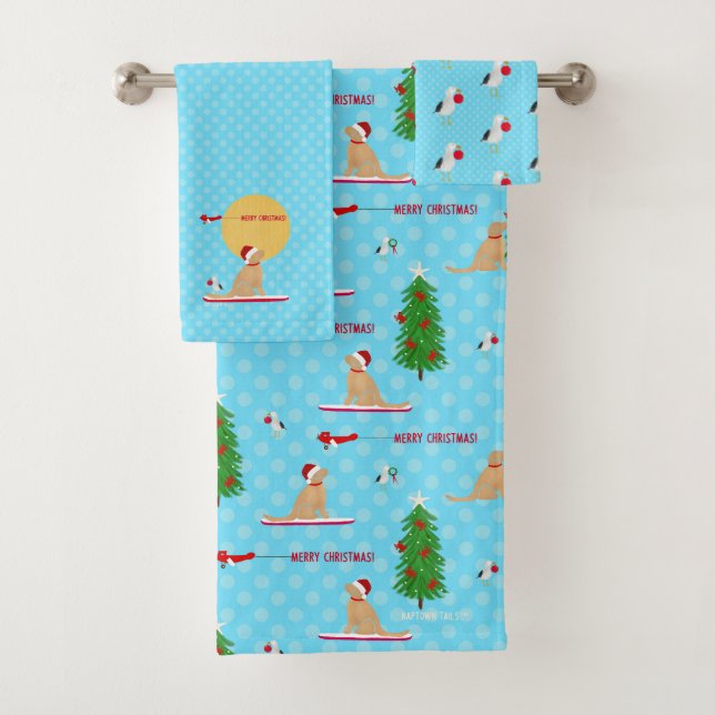 Cortina de ducha Golden Navidades Beach Day (In situ)