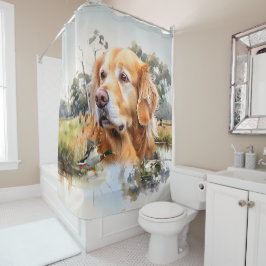 Cortina De Ducha Golden Retriever