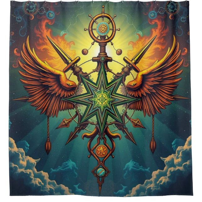 Cortina De Ducha „Götterwerkzeuge – Die Ausrüstung der Mächte“ (Anverso)