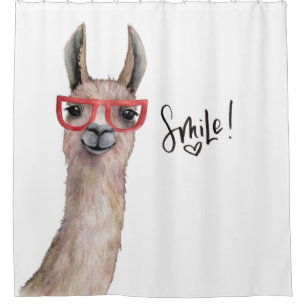 Cortina De Ducha Graciosa sonrisa de llamada Inspiradora