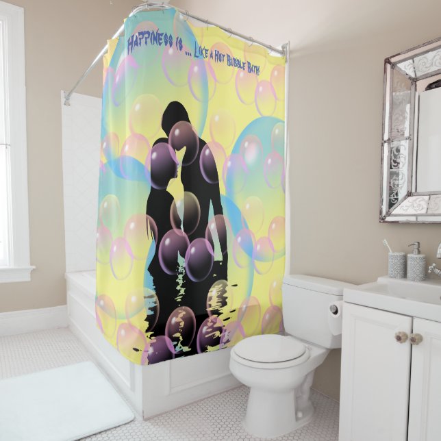 Cortina De Ducha Gracioso - Baño de burbujas - Amante (In situ)