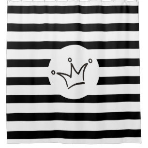 Cortina De Ducha Gracioso Crown black + tu trasero. e ideas