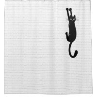 Gracioso gato negro colgando | Crazy Kitty