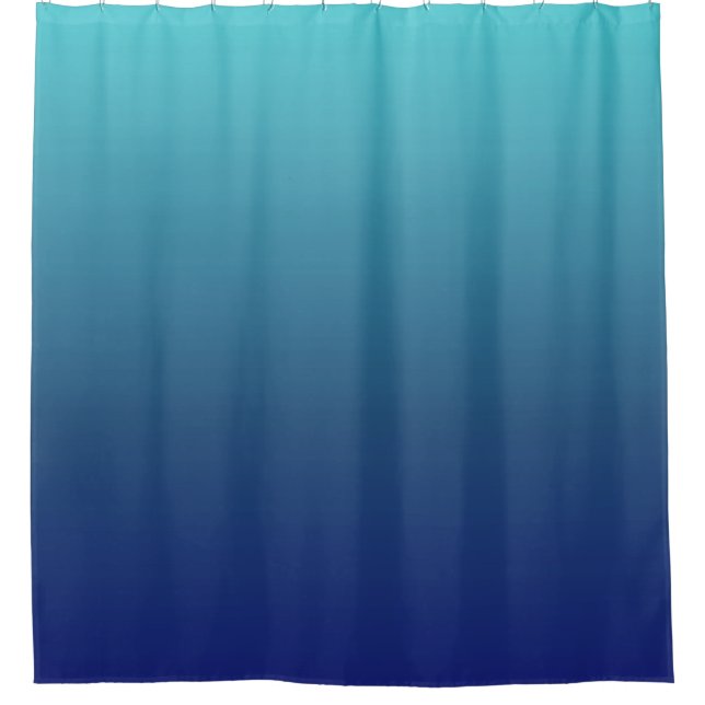 Cortina De Ducha Gradiente azul oscuro (Anverso)