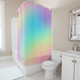 Cortina De Ducha Gradiente de arcoiris prudente suave