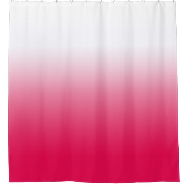 Cortina De Ducha Gradiente rojo y blanco de verano brillante oscuro (Anverso)