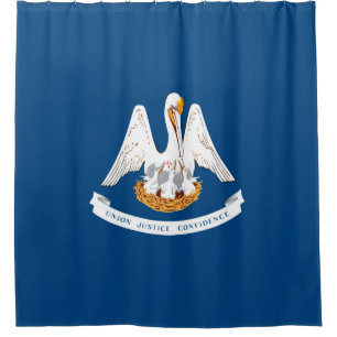 Cortina De Ducha Gráfico dinámico de la bandera del estado de Luisi