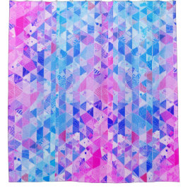 Cortina De Ducha Gráficos abstractos de magenta