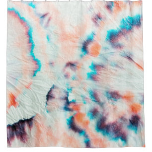 Cortina De Ducha Grafiti de Arte Sucio de Otoño. Tie Dye Shibori. B