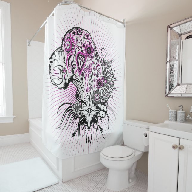 Cortina De Ducha Gran retrato de danés (In situ)