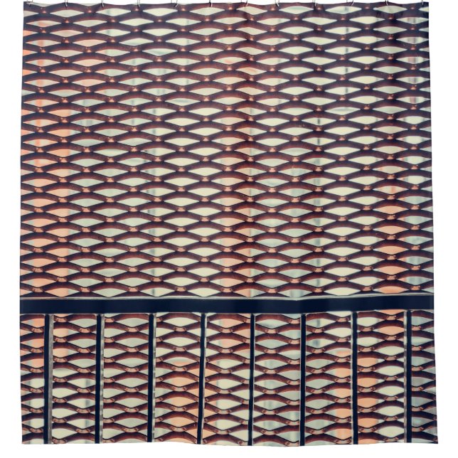 Cortina De Ducha Granja de acero gris (Anverso)