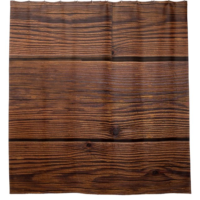 Cortina De Ducha Grano de madera de textura lavado (Anverso)