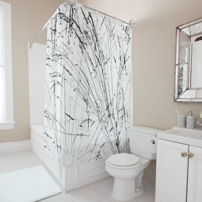 Cortina De Ducha Grasa De Invierno En Nieve (In situ)