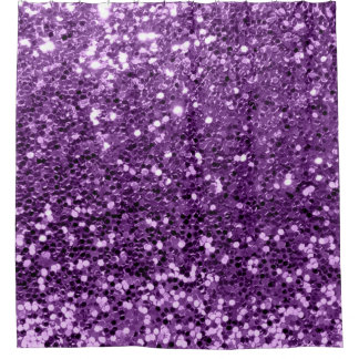 Cortina De Ducha Grasa ultravioleta púrpura Purpurina Sequam Glam