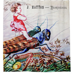 Cortina De Ducha Grasshoppers para niños