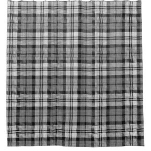 Cortina De Ducha Gray Blackwatch Tartan Plaid Design