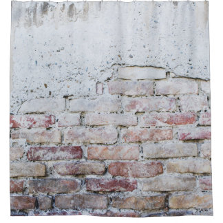 Cortina De Ducha Gray concrete bricks wall