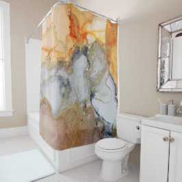 Cortina De Ducha Gray Peach Marled Resumen