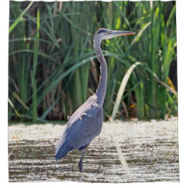 Cortina De Ducha Great Blue Heron Shower Curtain