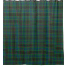 Cortina De Ducha Green Blue Tartan Plaid Shower Curtain