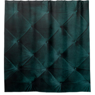 Cortina De Ducha Green de terciopelo: Elegancia textil malaquita