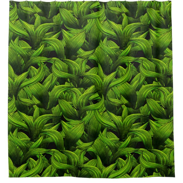 Cortina De Ducha Green Foliage (Anverso)