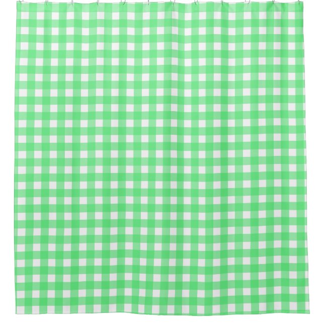 Cortina De Ducha Green gingham (Anverso)