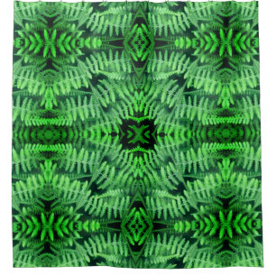 Cortina De Ducha Green Leafy Ferns Resumen